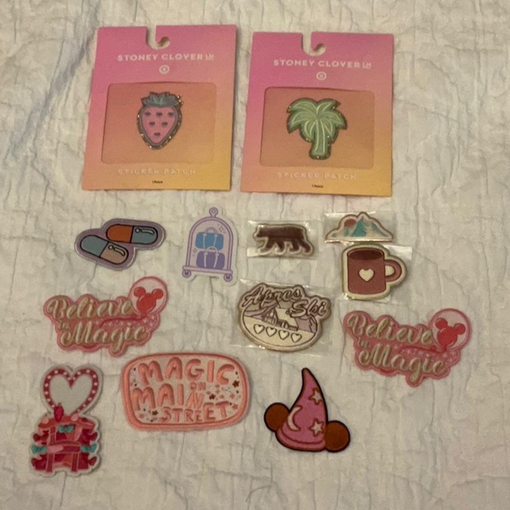 Set of a variety of patches. + sticker